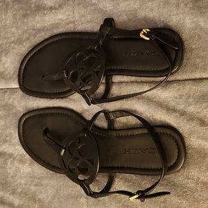 Coach Black Sandals